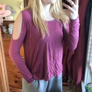 AE soft & sexy open shoulder top